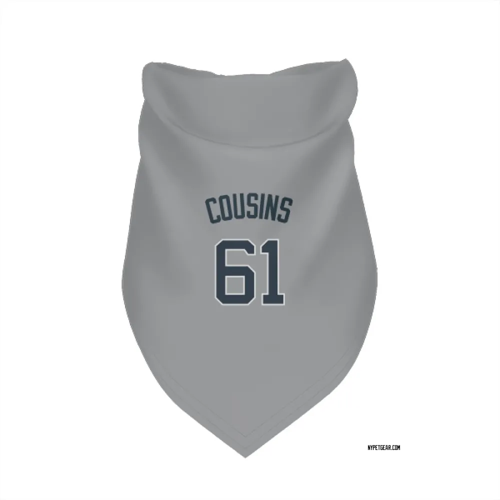 New York Yankees Jake Cousins Gray Pet Bandana for Dog & Cat