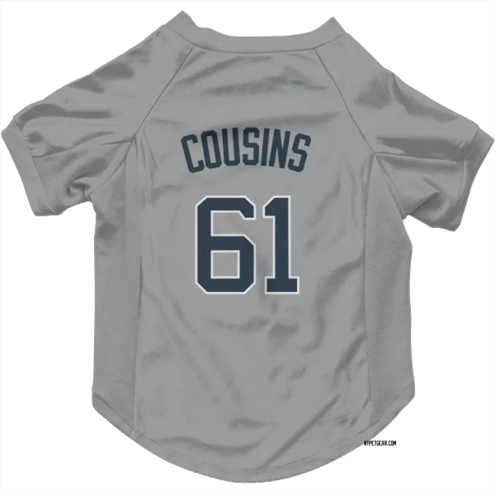 New York Yankees Jake Cousins Gray Pet Jersey for Dog & Cat