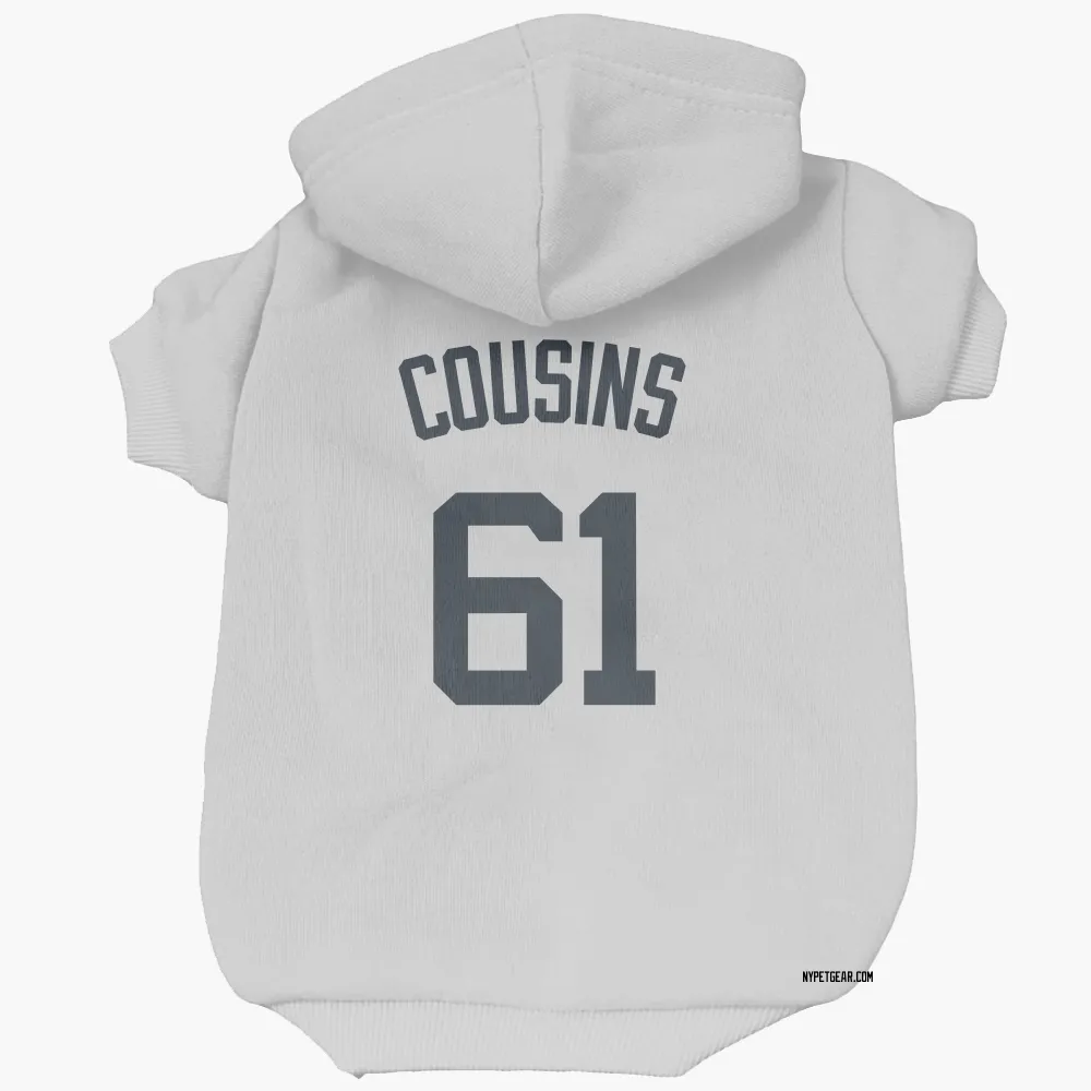 New York Yankees Jake Cousins White Pet Hoodie for Dog & Cat