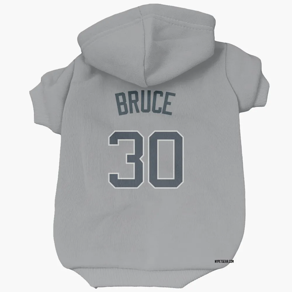 New York Yankees Jay Bruce Gray Pet Hoodie for Dog & Cat