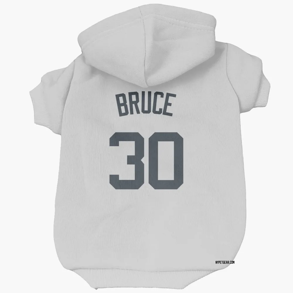 New York Yankees Jay Bruce White Pet Hoodie for Dog & Cat