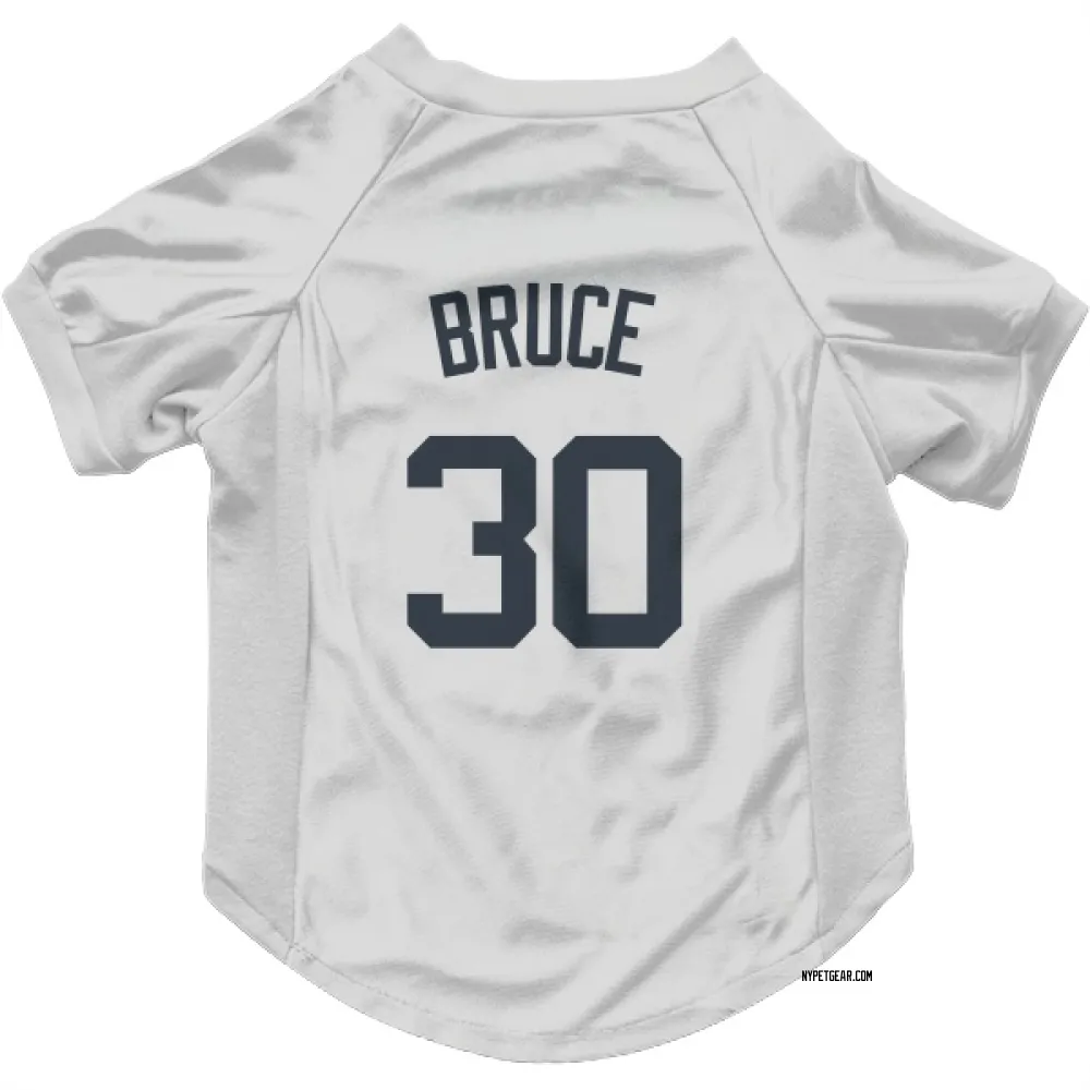 New York Yankees Jay Bruce White Pet Jersey for Dog & Cat