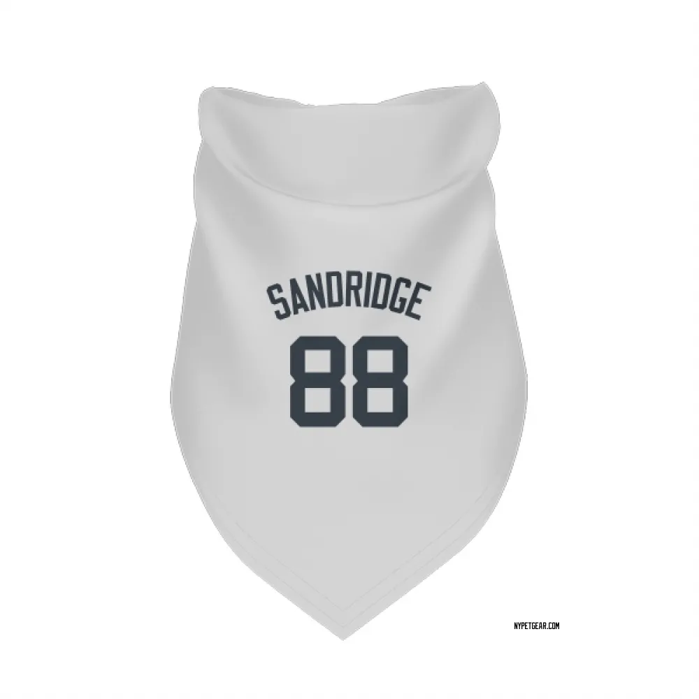 New York Yankees Jayvien Sandridge White Pet Bandana for Dog & Cat
