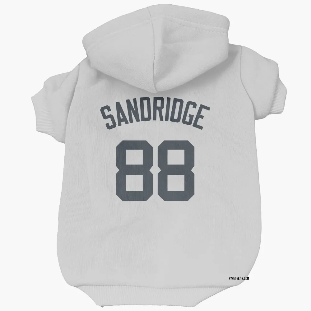 New York Yankees Jayvien Sandridge White Pet Hoodie for Dog & Cat