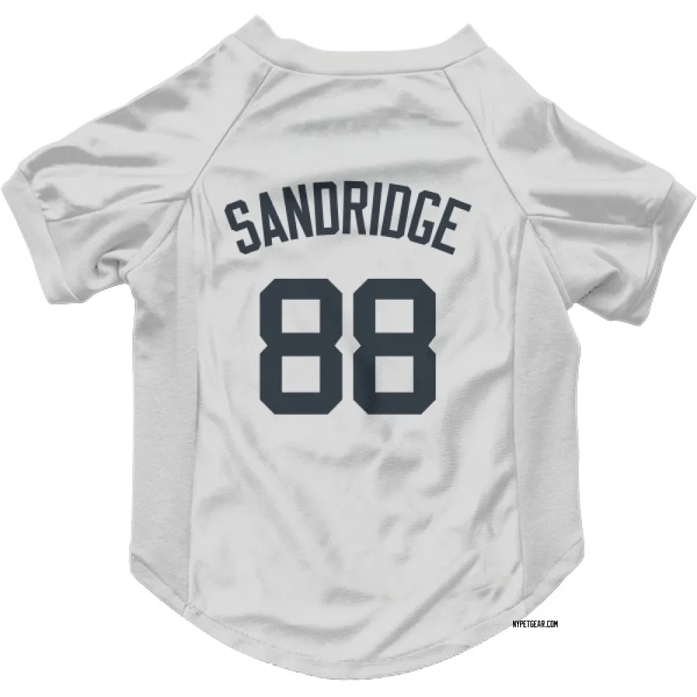 New York Yankees Jayvien Sandridge White Pet Jersey for Dog & Cat