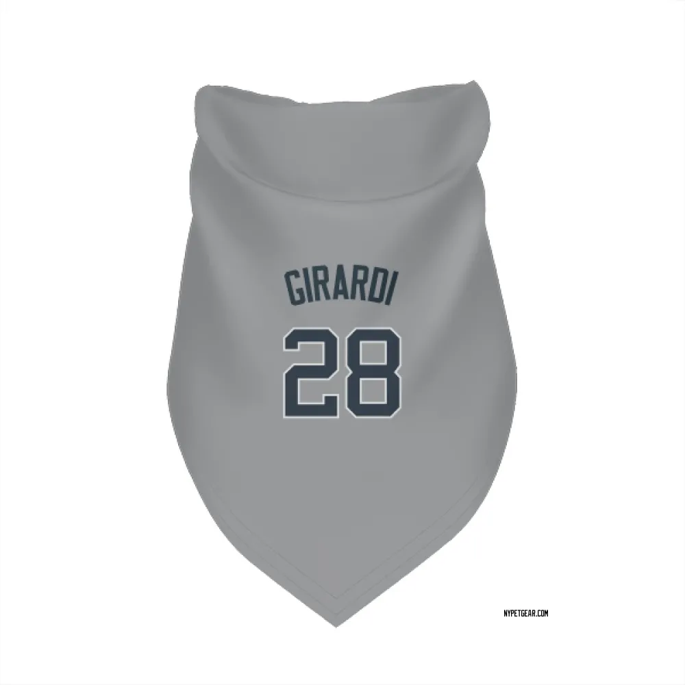 New York Yankees Joe Girardi Gray Pet Bandana for Dog & Cat