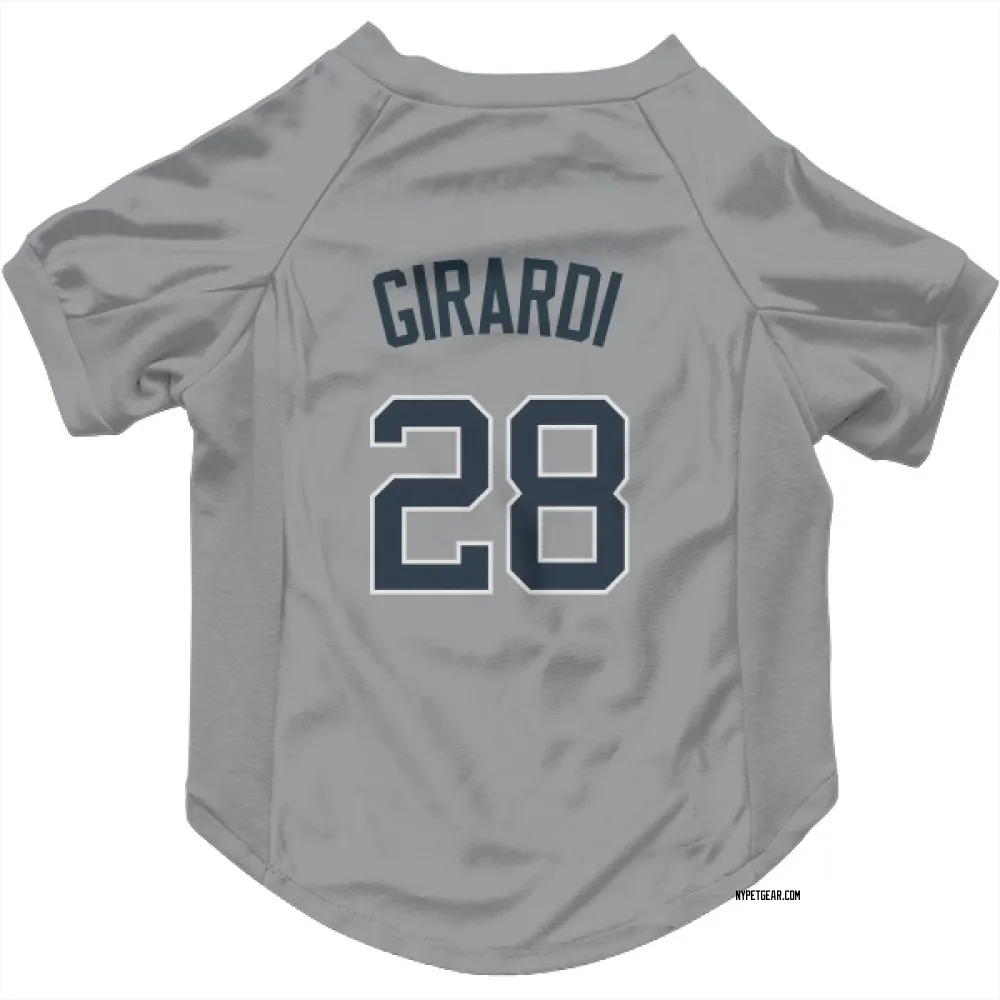 New York Yankees Joe Girardi Gray Pet Jersey for Dog & Cat