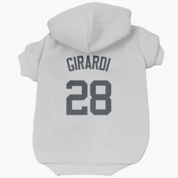 New York Yankees Joe Girardi White Pet Hoodie for Dog & Cat