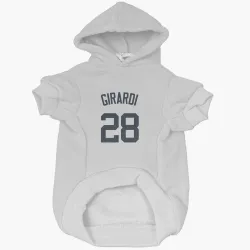 New York Yankees Joe Girardi White Pet Hoodie for Dog & Cat