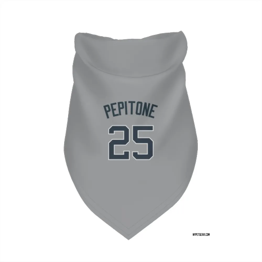 New York Yankees Joe Pepitone Gray Pet Bandana for Dog & Cat