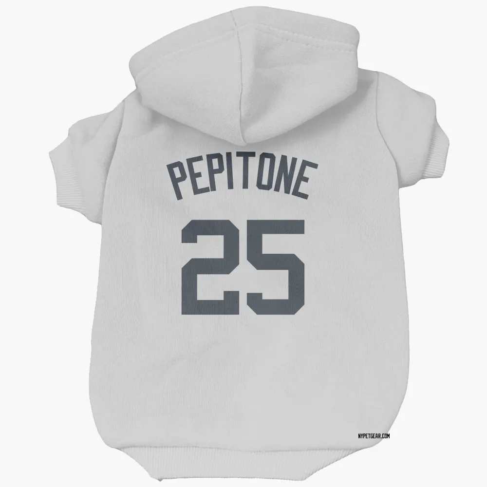 New York Yankees Joe Pepitone White Pet Hoodie for Dog & Cat