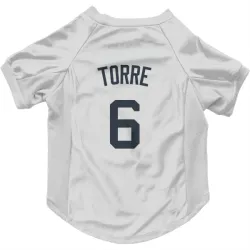 New York Yankees Joe Torre White Pet Jersey for Dog & Cat