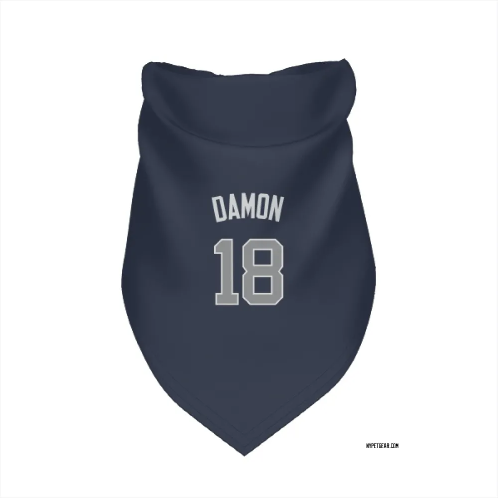 New York Yankees Johnny Damon Navy Pet Bandana for Dog & Cat