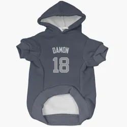 New York Yankees Johnny Damon Navy Pet Hoodie for Dog & Cat