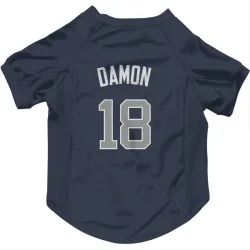 New York Yankees Johnny Damon Navy Pet Jersey for Dog & Cat