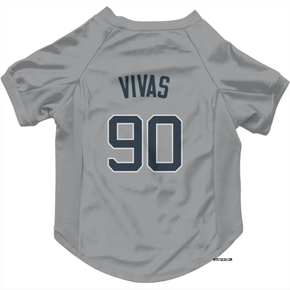 New York Yankees Jorbit Vivas Gray Pet Jersey for Dog & Cat