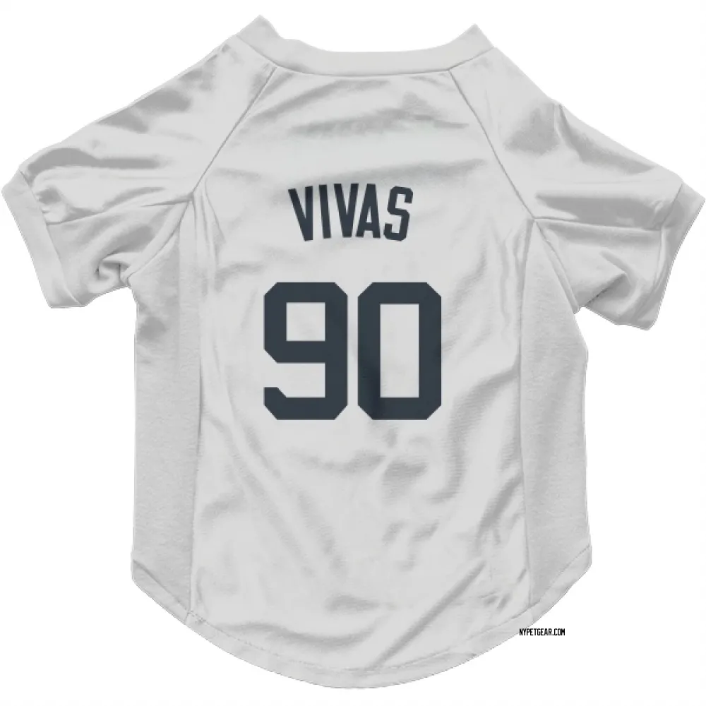 New York Yankees Jorbit Vivas White Pet Jersey for Dog & Cat