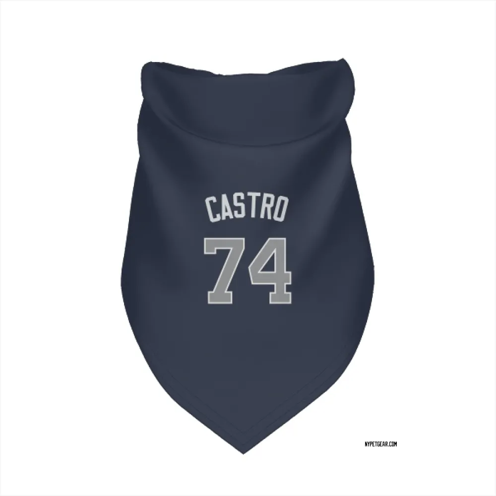 New York Yankees Kervin Castro Navy Pet Bandana for Dog & Cat