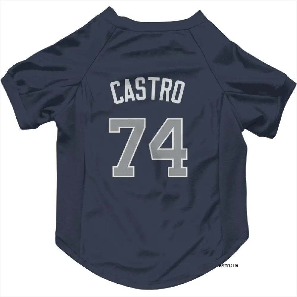 New York Yankees Kervin Castro Navy Pet Jersey for Dog & Cat