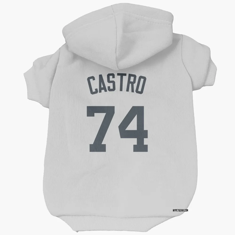 New York Yankees Kervin Castro White Pet Hoodie for Dog & Cat