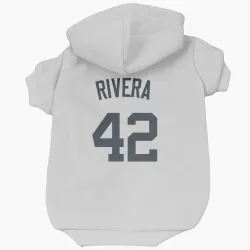 New York Yankees Mariano Rivera White Pet Hoodie for Dog & Cat