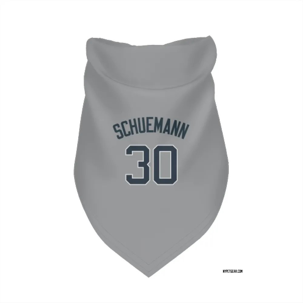 New York Yankees Max Schuemann Gray Pet Bandana for Dog & Cat