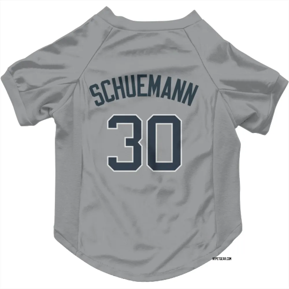 New York Yankees Max Schuemann Gray Pet Jersey for Dog & Cat