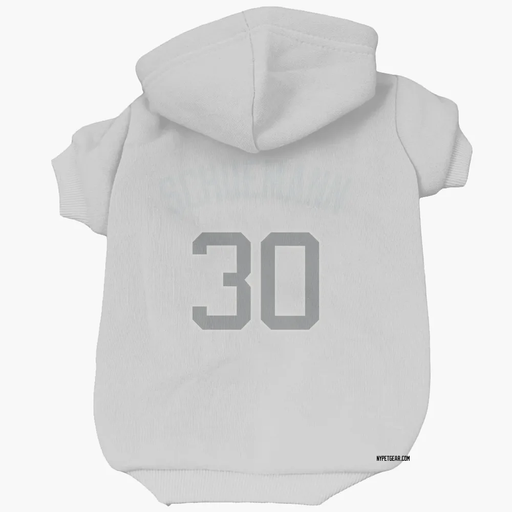New York Yankees Max Schuemann White Pet Hoodie for Dog & Cat