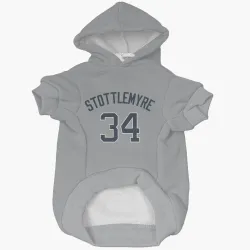 New York Yankees Mel Stottlemyre Gray Pet Hoodie for Dog & Cat