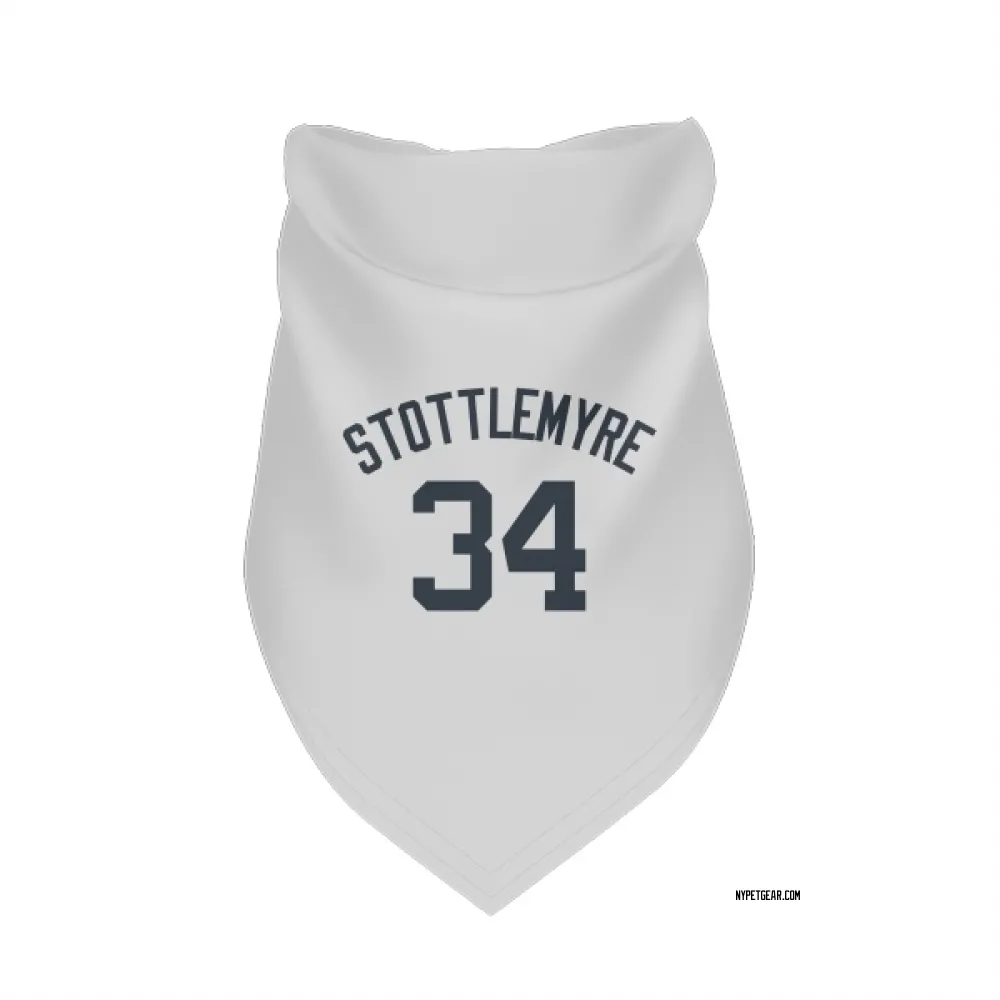 New York Yankees Mel Stottlemyre White Pet Bandana for Dog & Cat