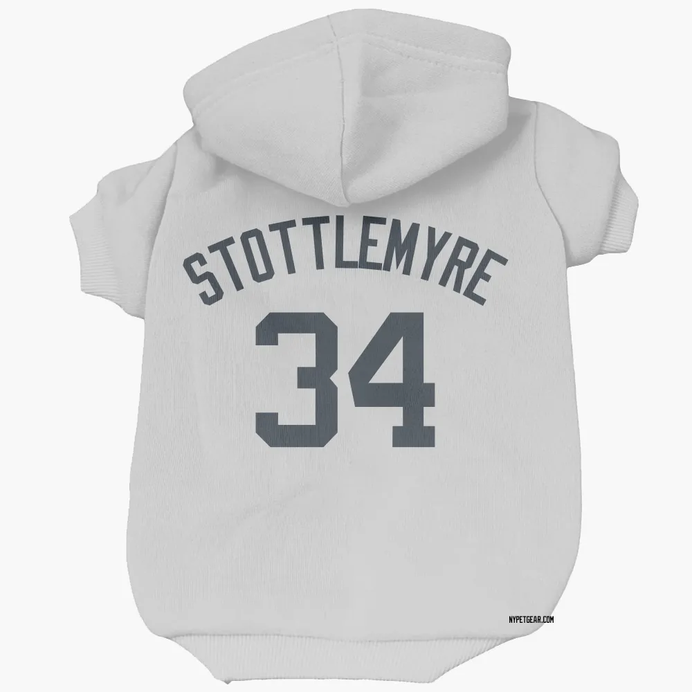 New York Yankees Mel Stottlemyre White Pet Hoodie for Dog & Cat