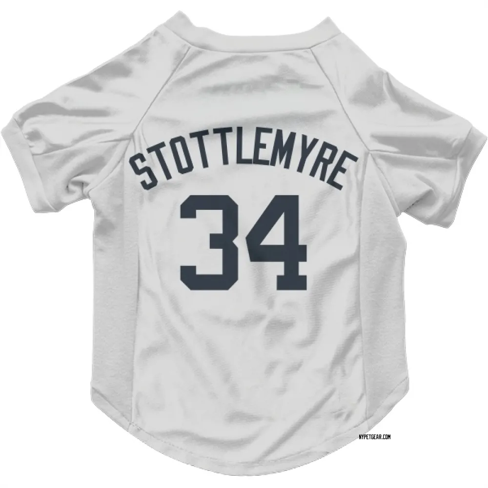 New York Yankees Mel Stottlemyre White Pet Jersey for Dog & Cat