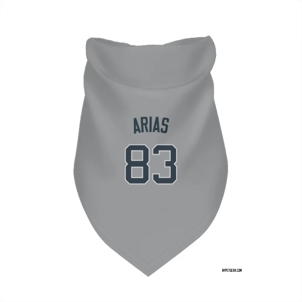 New York Yankees Michael Arias Gray Pet Bandana for Dog & Cat