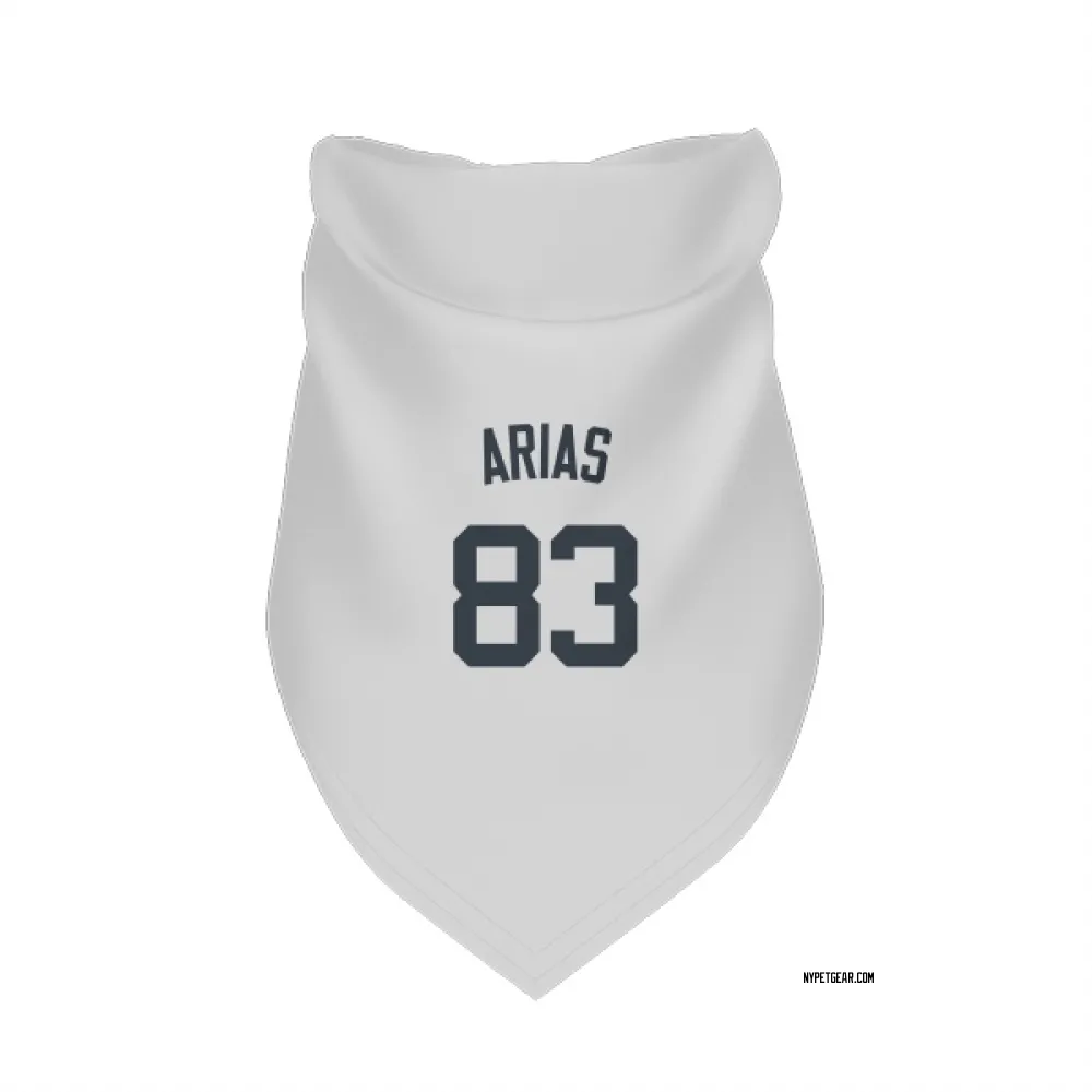 New York Yankees Michael Arias White Pet Bandana for Dog & Cat