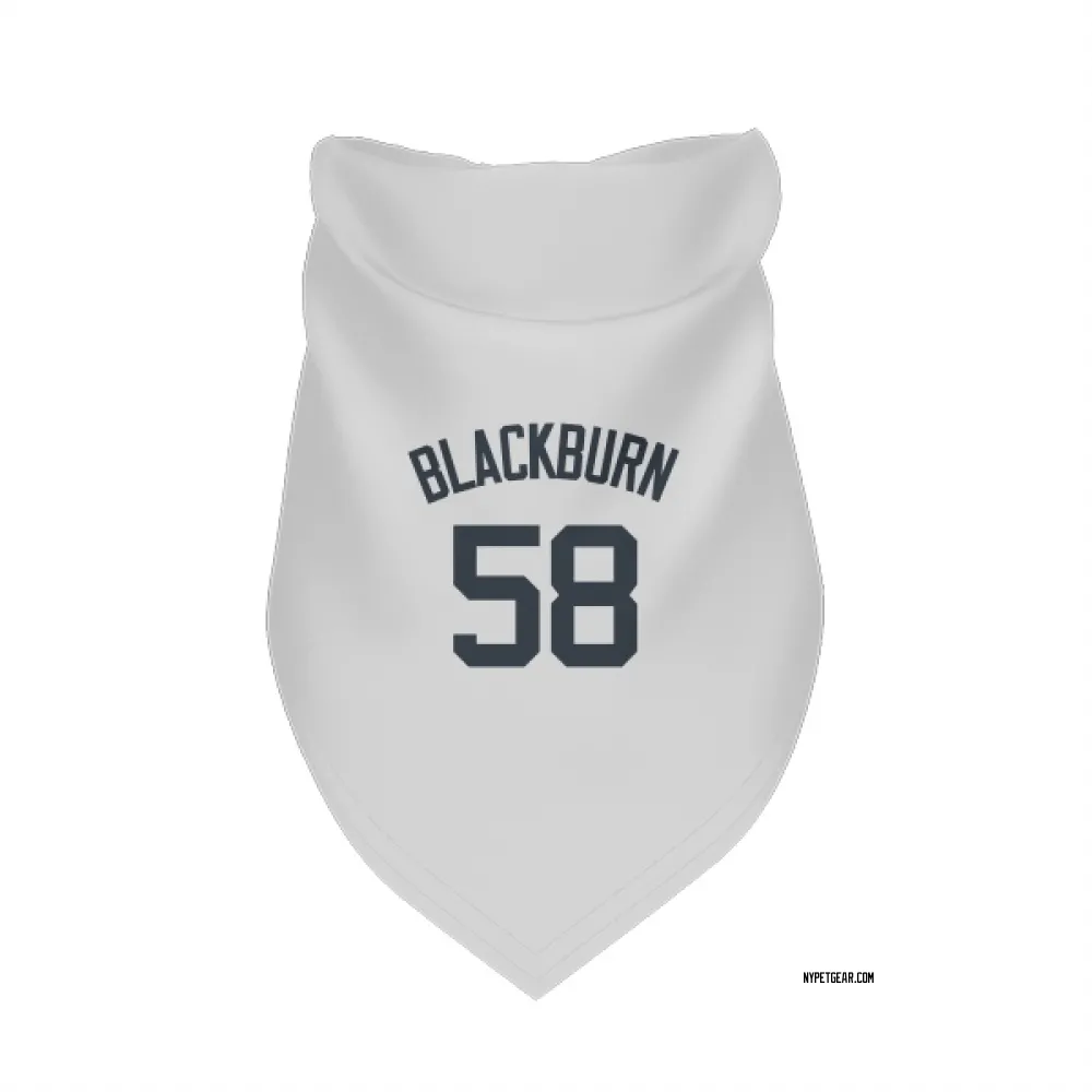 New York Yankees Paul Blackburn White Pet Bandana for Dog & Cat