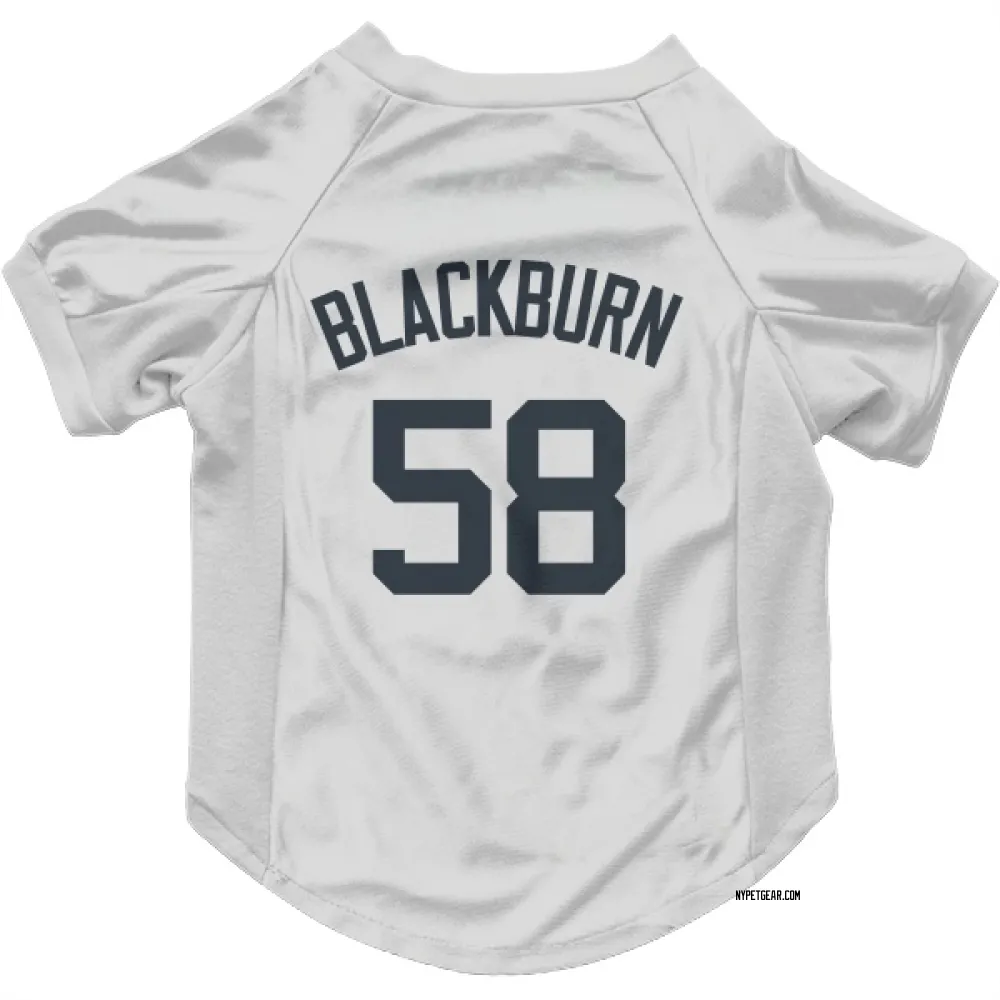 New York Yankees Paul Blackburn White Pet Jersey for Dog & Cat