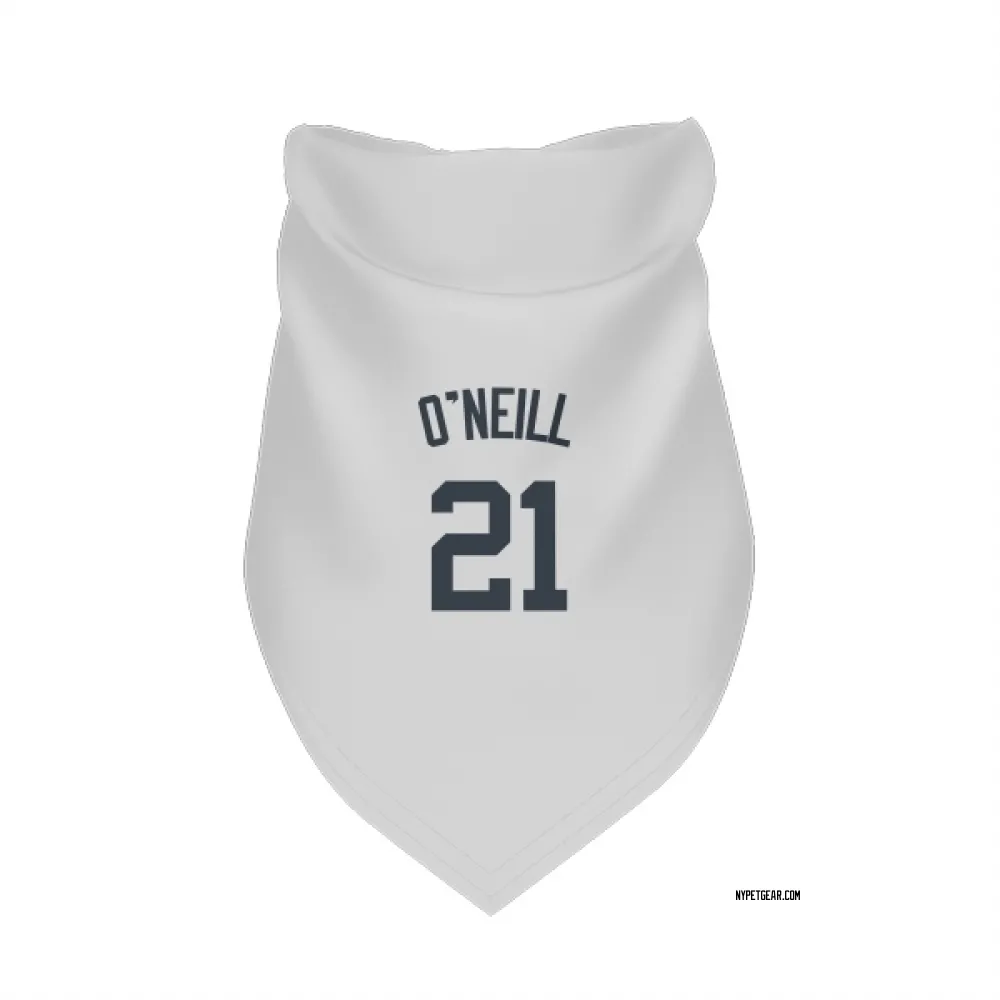 New York Yankees Paul O'Neill White Pet Bandana for Dog & Cat