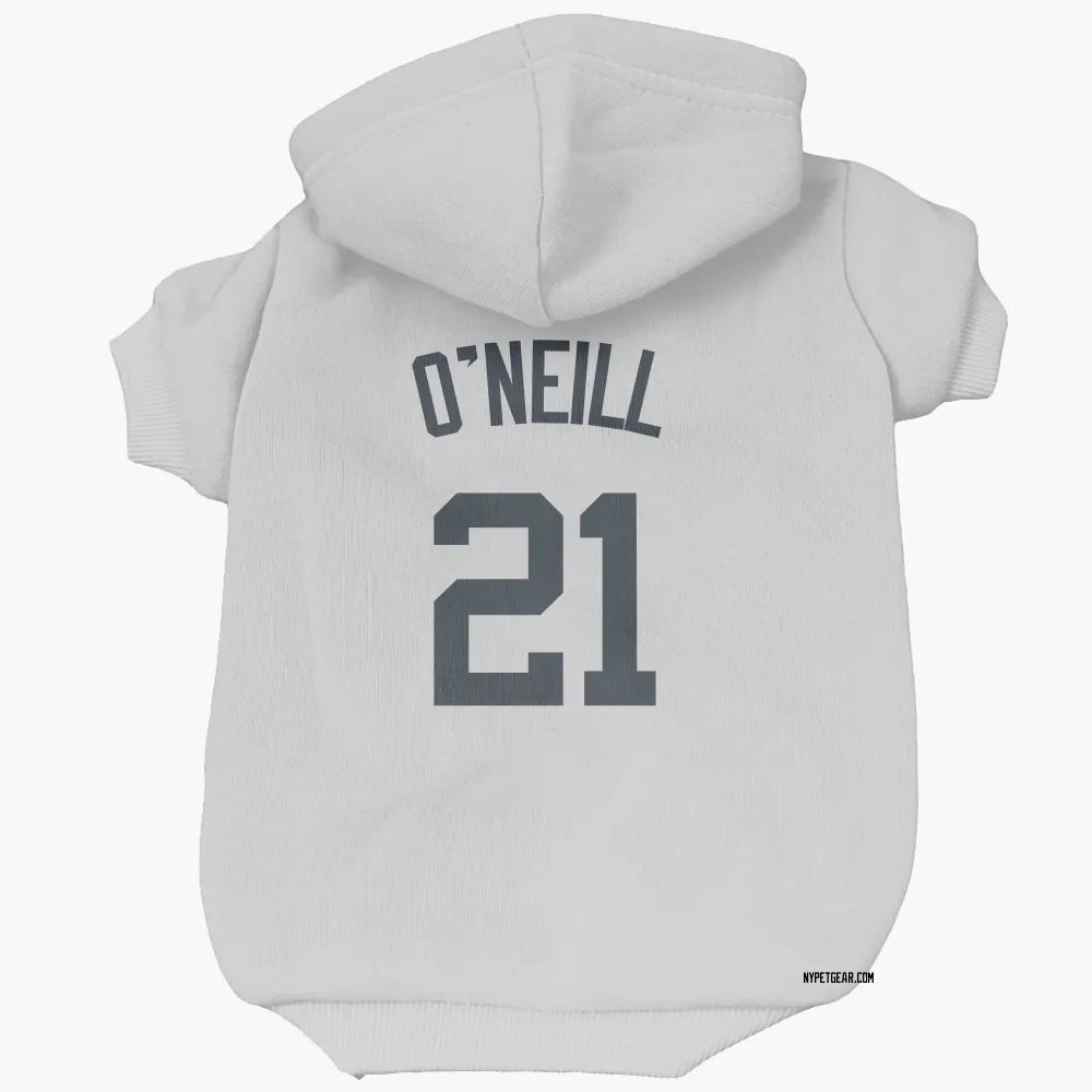 New York Yankees Paul O'Neill White Pet Hoodie for Dog & Cat