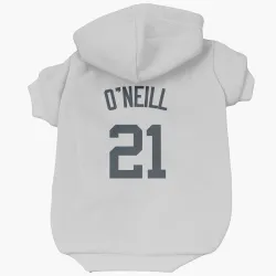 New York Yankees Paul O'Neill White Pet Hoodie for Dog & Cat