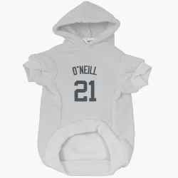 New York Yankees Paul O'Neill White Pet Hoodie for Dog & Cat