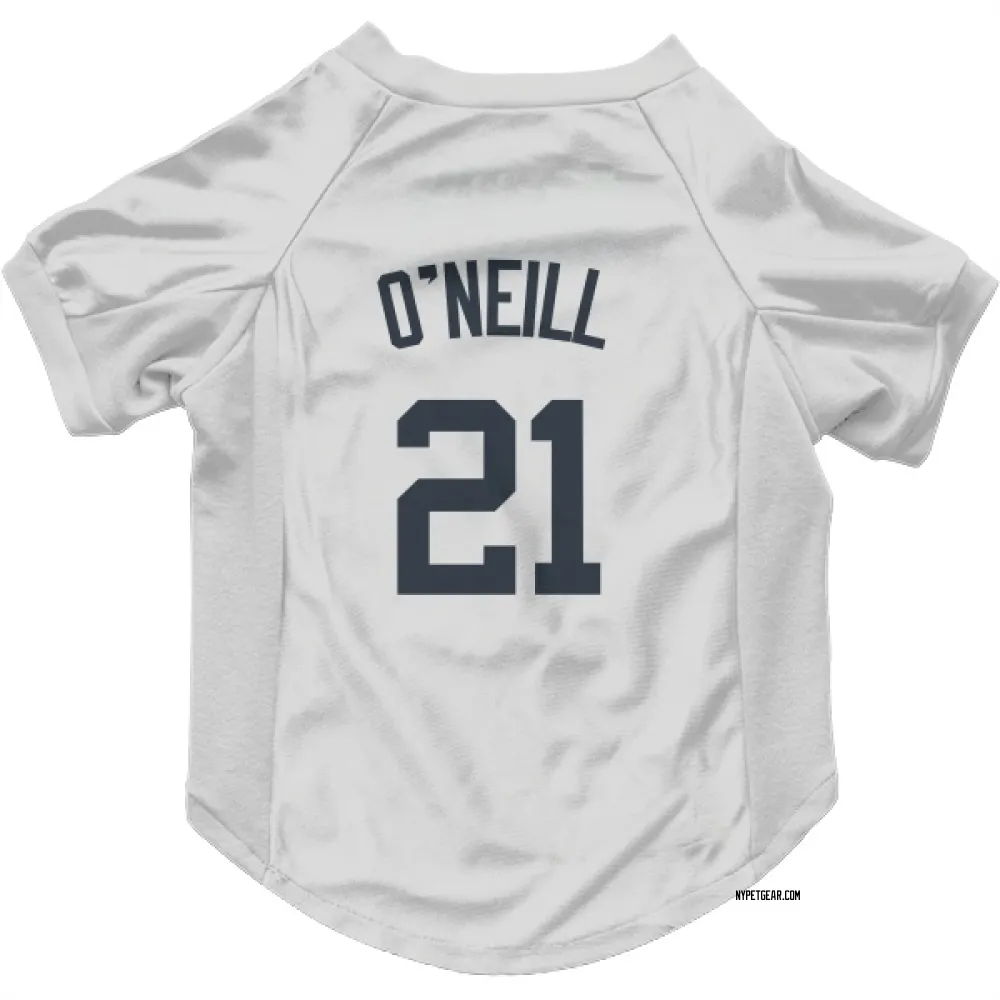 New York Yankees Paul O'Neill White Pet Jersey for Dog & Cat