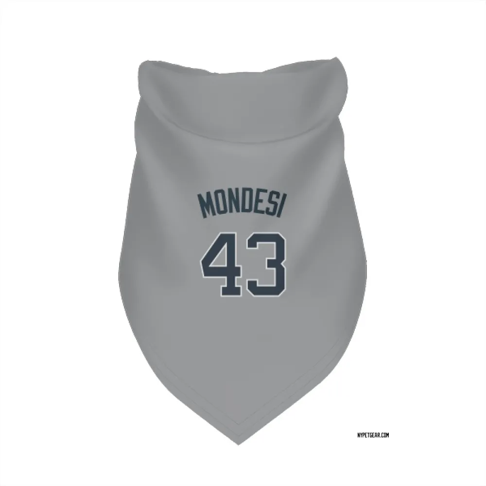 New York Yankees Raul Mondesi Gray Pet Bandana for Dog & Cat