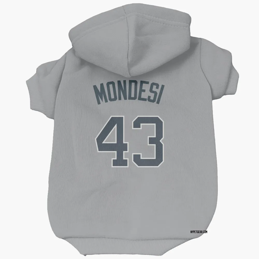 New York Yankees Raul Mondesi Gray Pet Hoodie for Dog & Cat