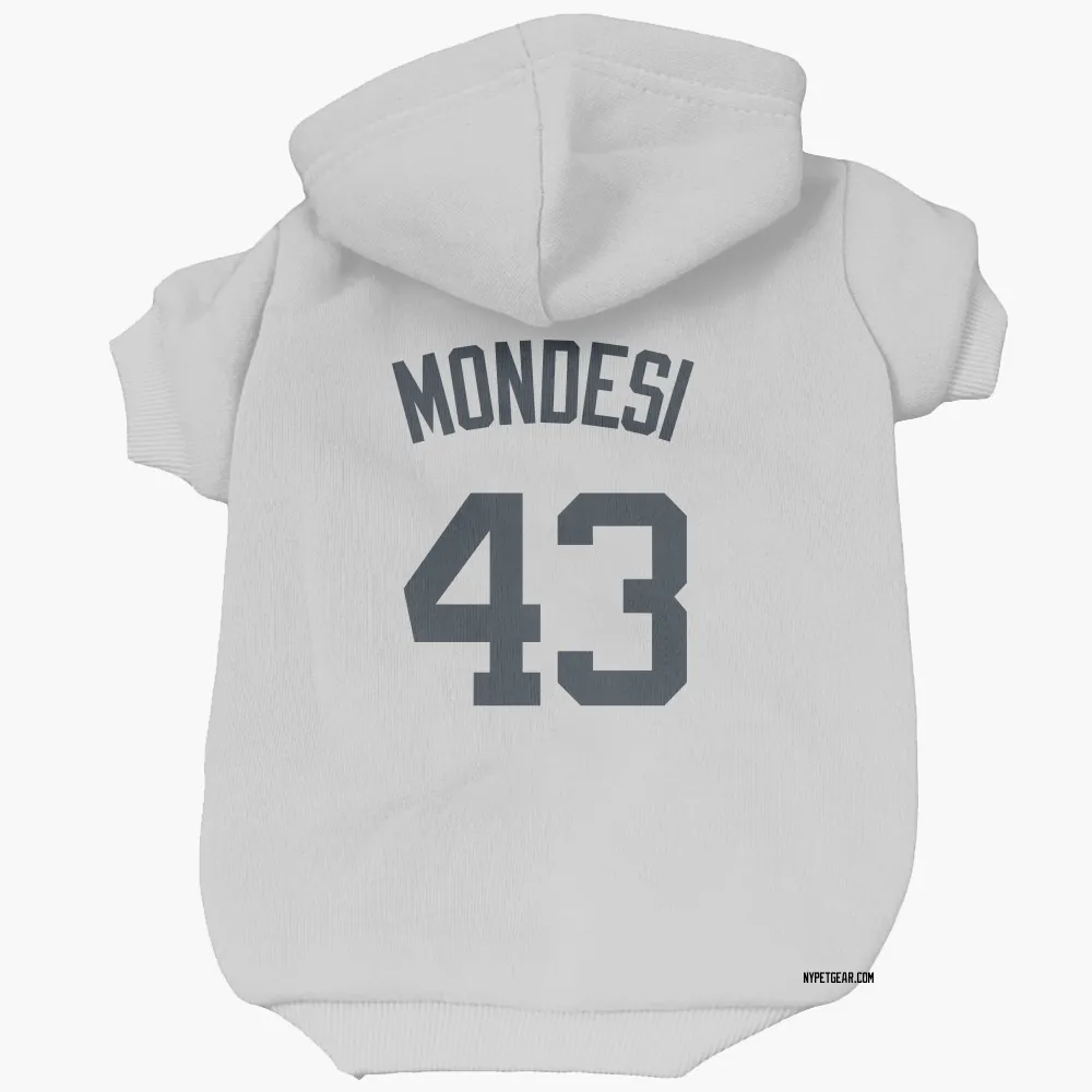 New York Yankees Raul Mondesi White Pet Hoodie for Dog & Cat