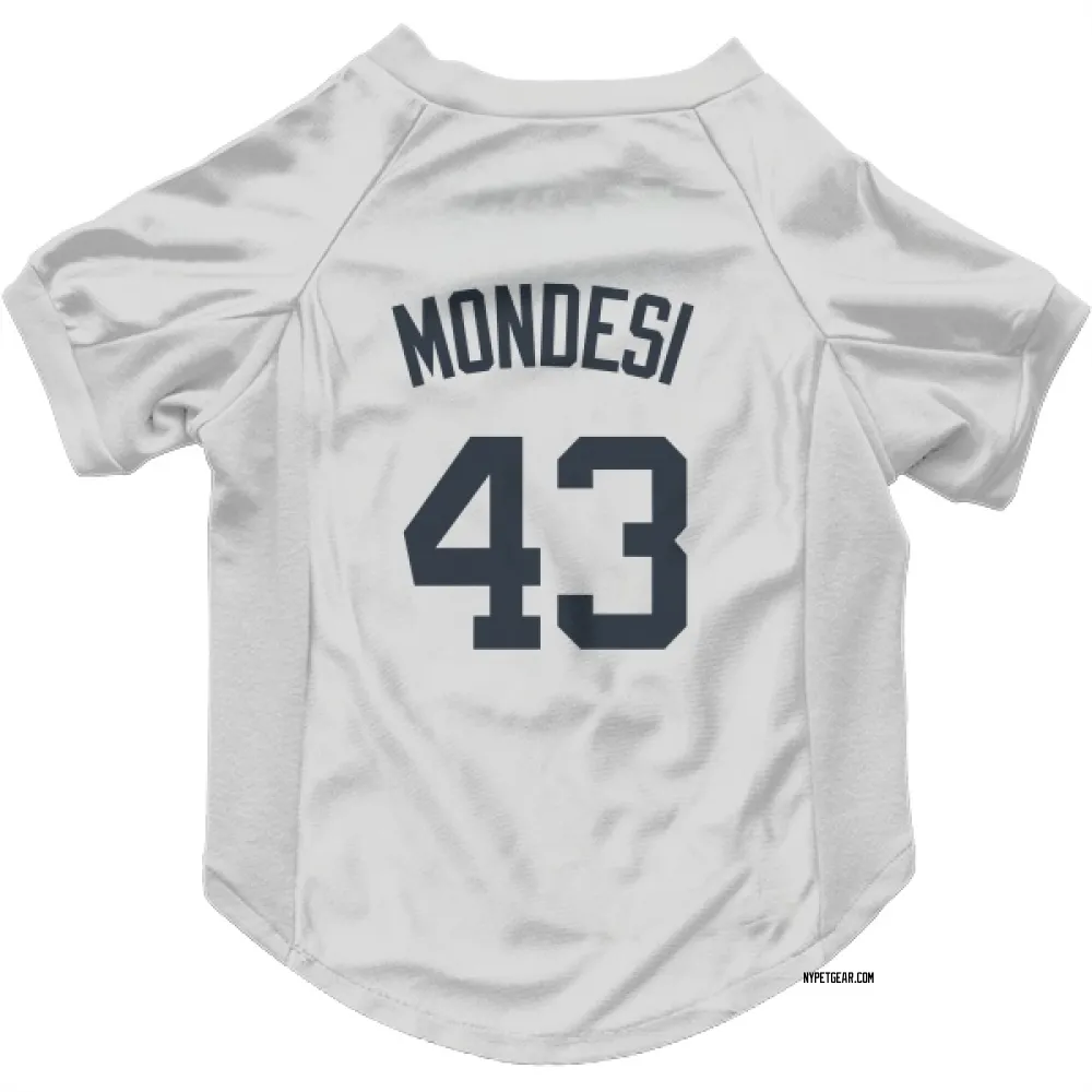 New York Yankees Raul Mondesi White Pet Jersey for Dog & Cat