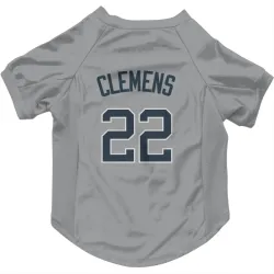 New York Yankees Roger Clemens Gray Pet Jersey for Dog & Cat