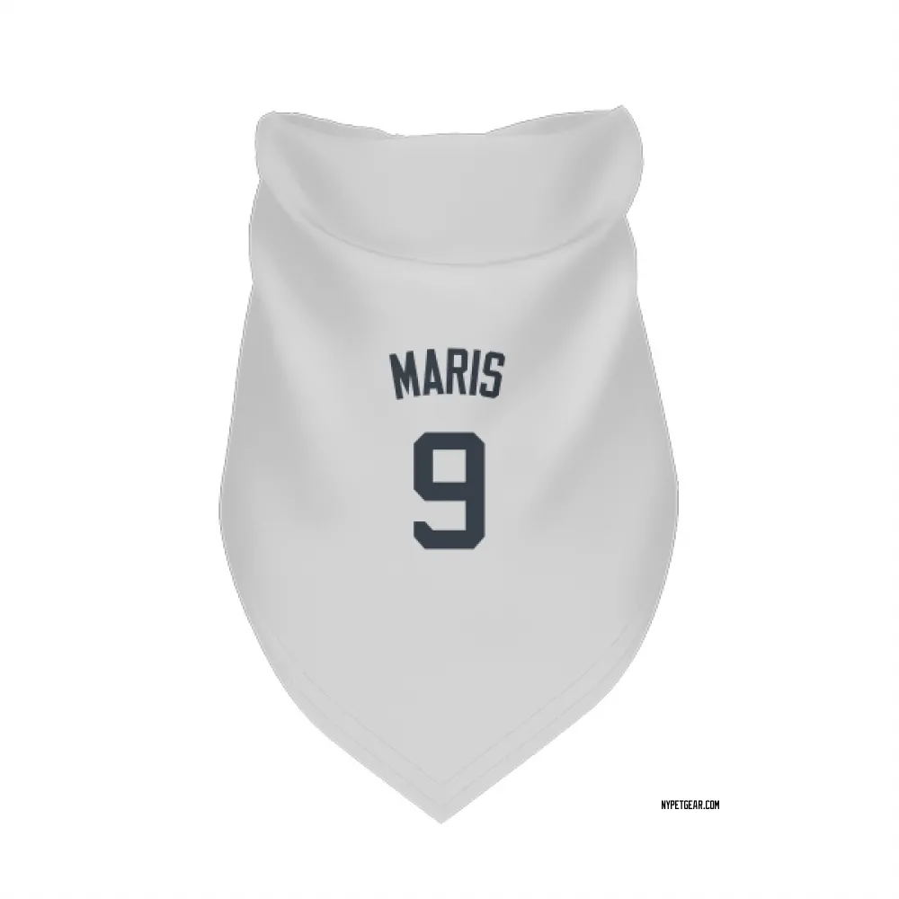 New York Yankees Roger Maris White Pet Bandana for Dog & Cat