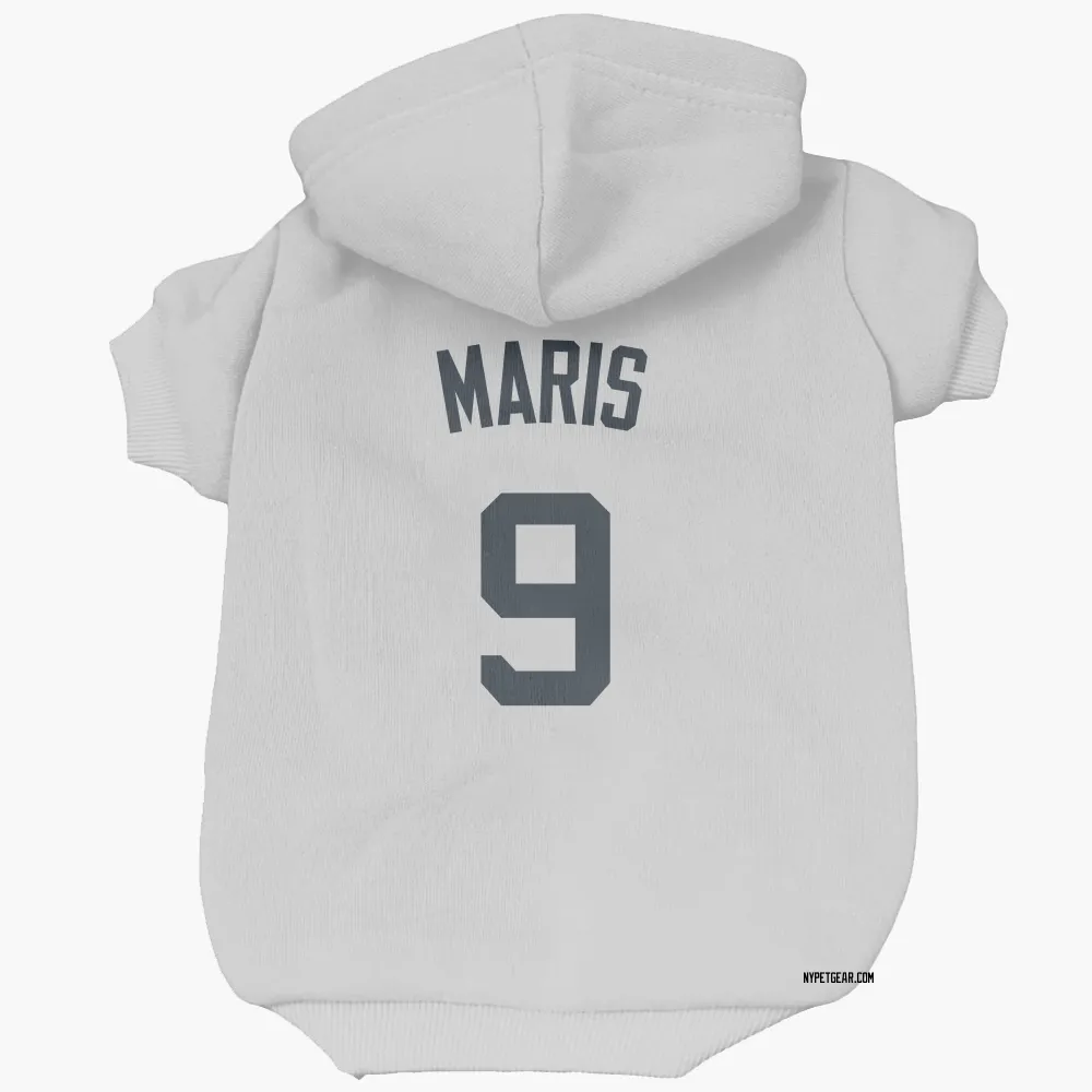 New York Yankees Roger Maris White Pet Hoodie for Dog & Cat