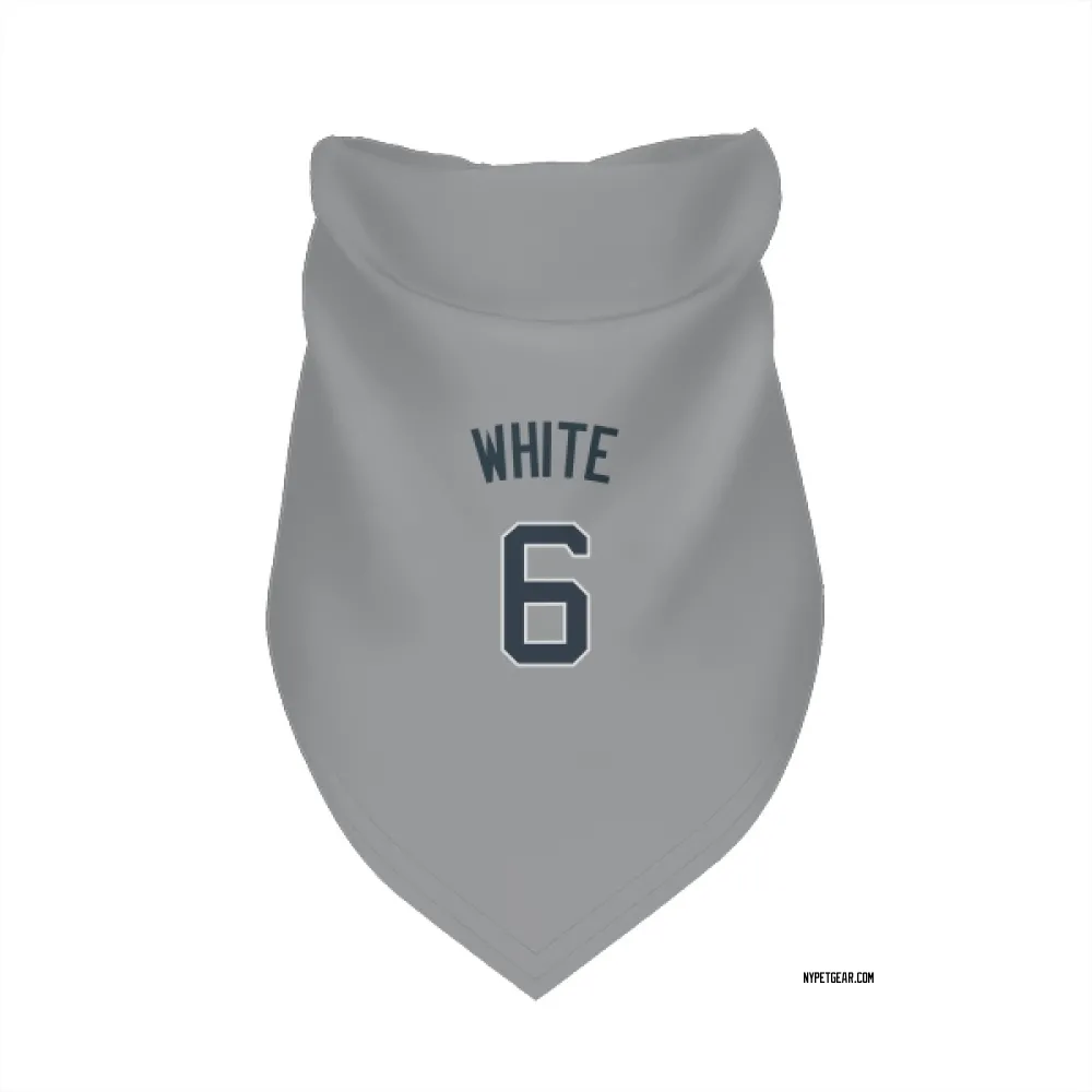 New York Yankees Roy White Gray Pet Bandana for Dog & Cat