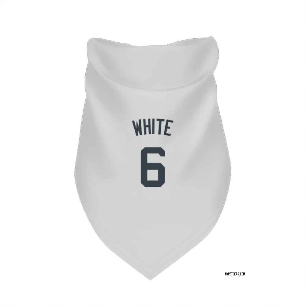 New York Yankees Roy White White Pet Bandana for Dog & Cat